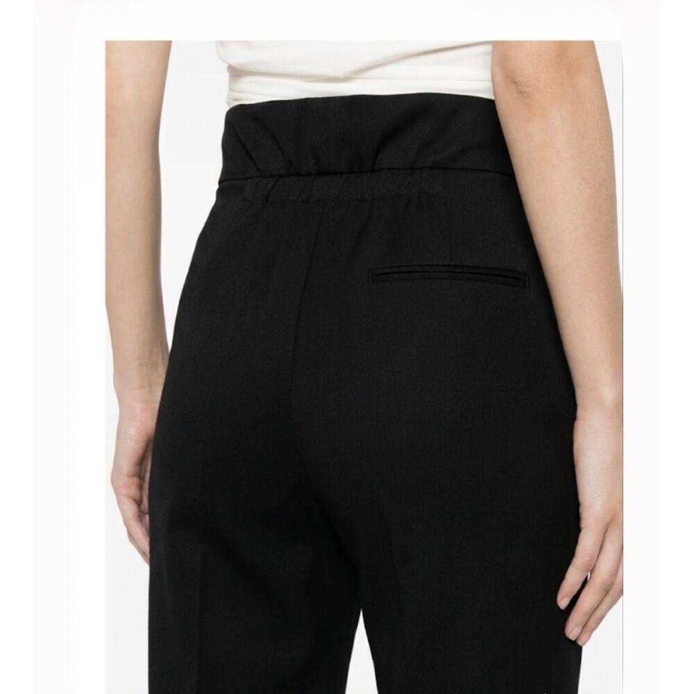 Forte Forte Cotton Twill Tapered Pants in Black 0 XS - Picture 4 of 4